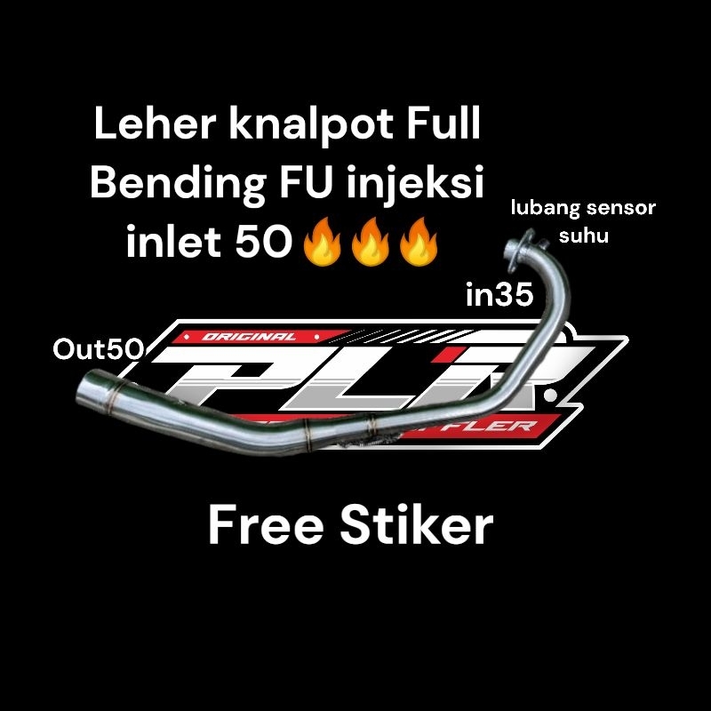 TERLARIS Pipa leher knalpot Bending 35 Satria Fu injeksi inlet 50