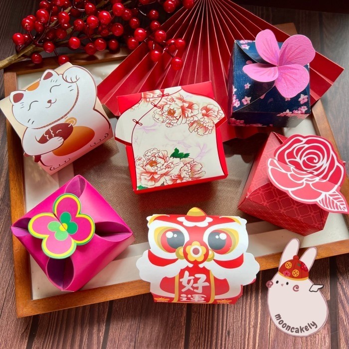

Kotak Mooncake Satuan 3D K91 dus Kue Bulan| Box| Packaging