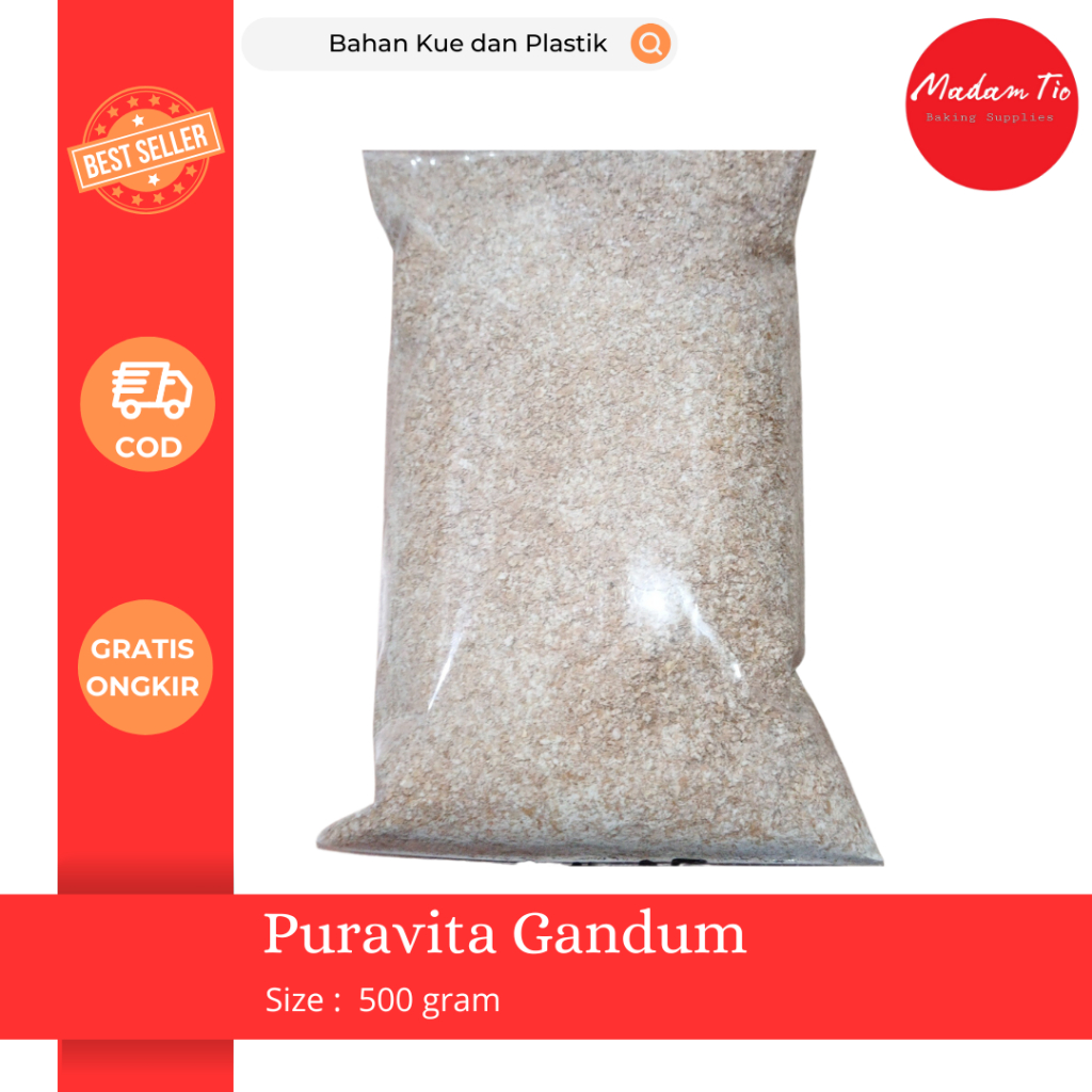 

Tepung Gandum Puravita Wholemeal 500gram 1pcs