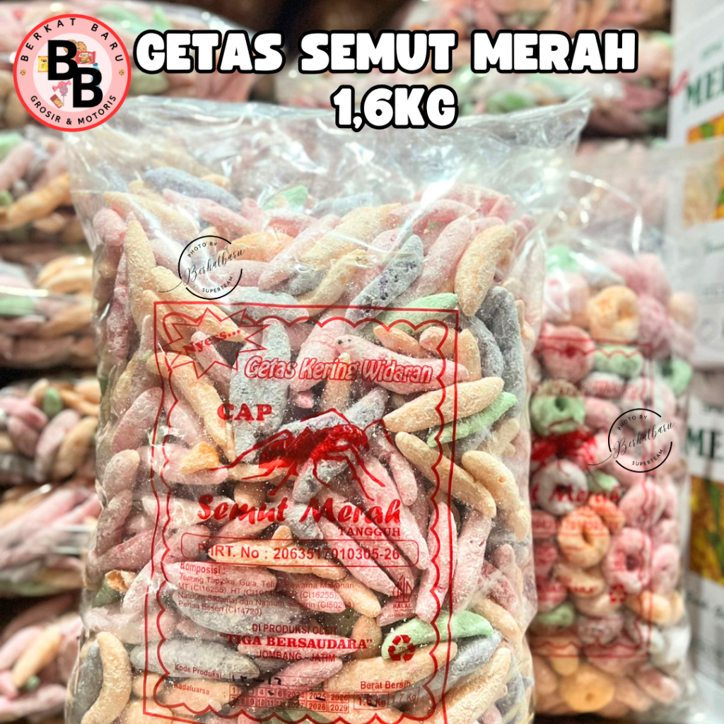 

[BB SNACK] GETAS SEMUT MERAH 1,6KG