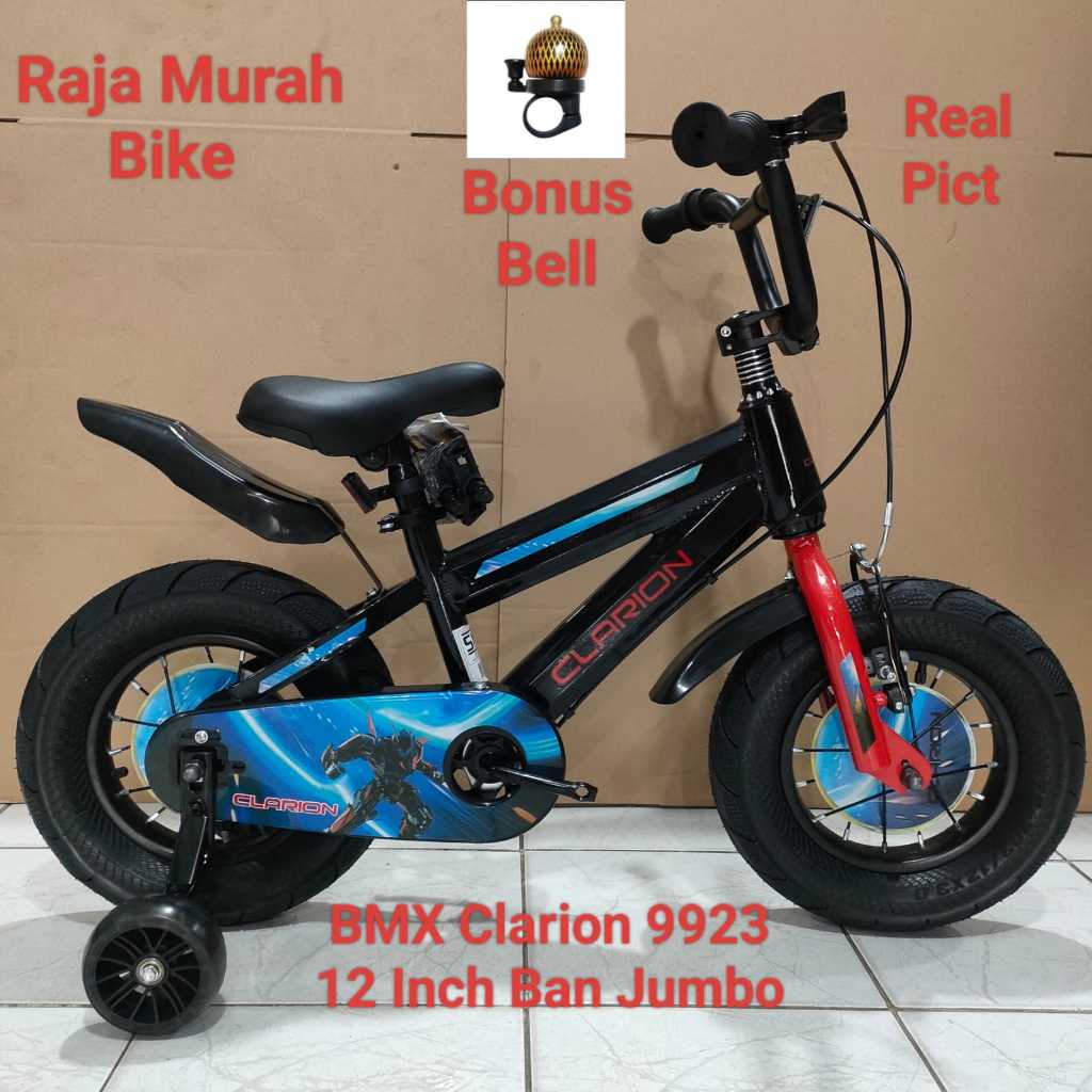 DFTV Sepeda Anak Bmx Clarion 12 Inch Ban Besar Sepeda Anak Laki Laki BMX 12 Clarion Ban Jumbo Bmx 12