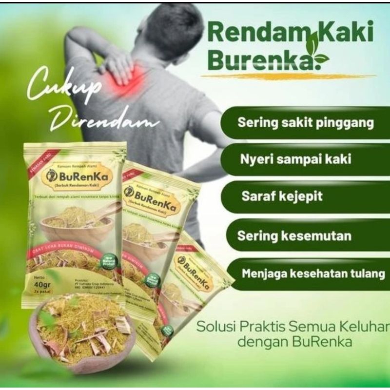 BURENKA RENDAMAN KAKI ORIGINAL OBAT SERBUK HERBAL REMPAH ASLI