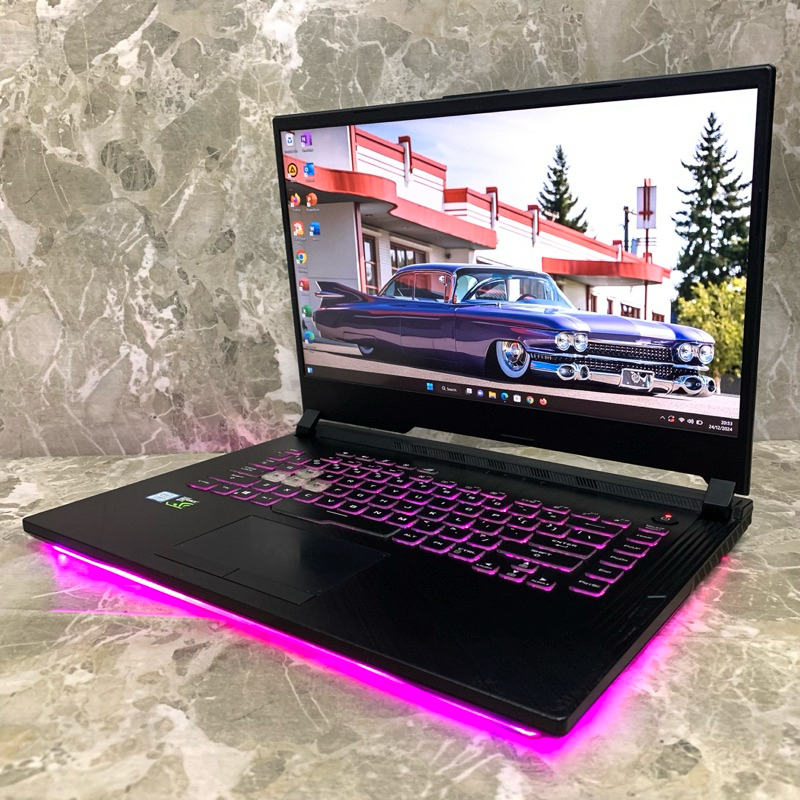 Laptop gaming second murah ASUS ROG STRIX G531GD intel i5-9300H RAM 8GB SSD 512GB GTX1050 15”FHD IPS