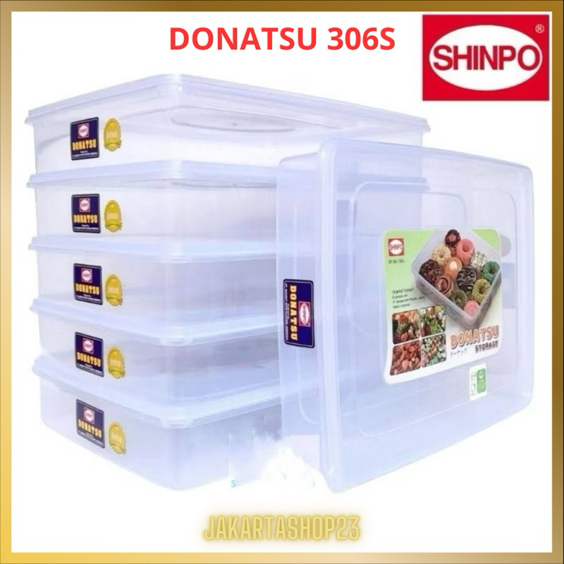 Tempat Kue Donat 306 M Donatsu Shinpo / Kotak Donut / Box Donat plastik