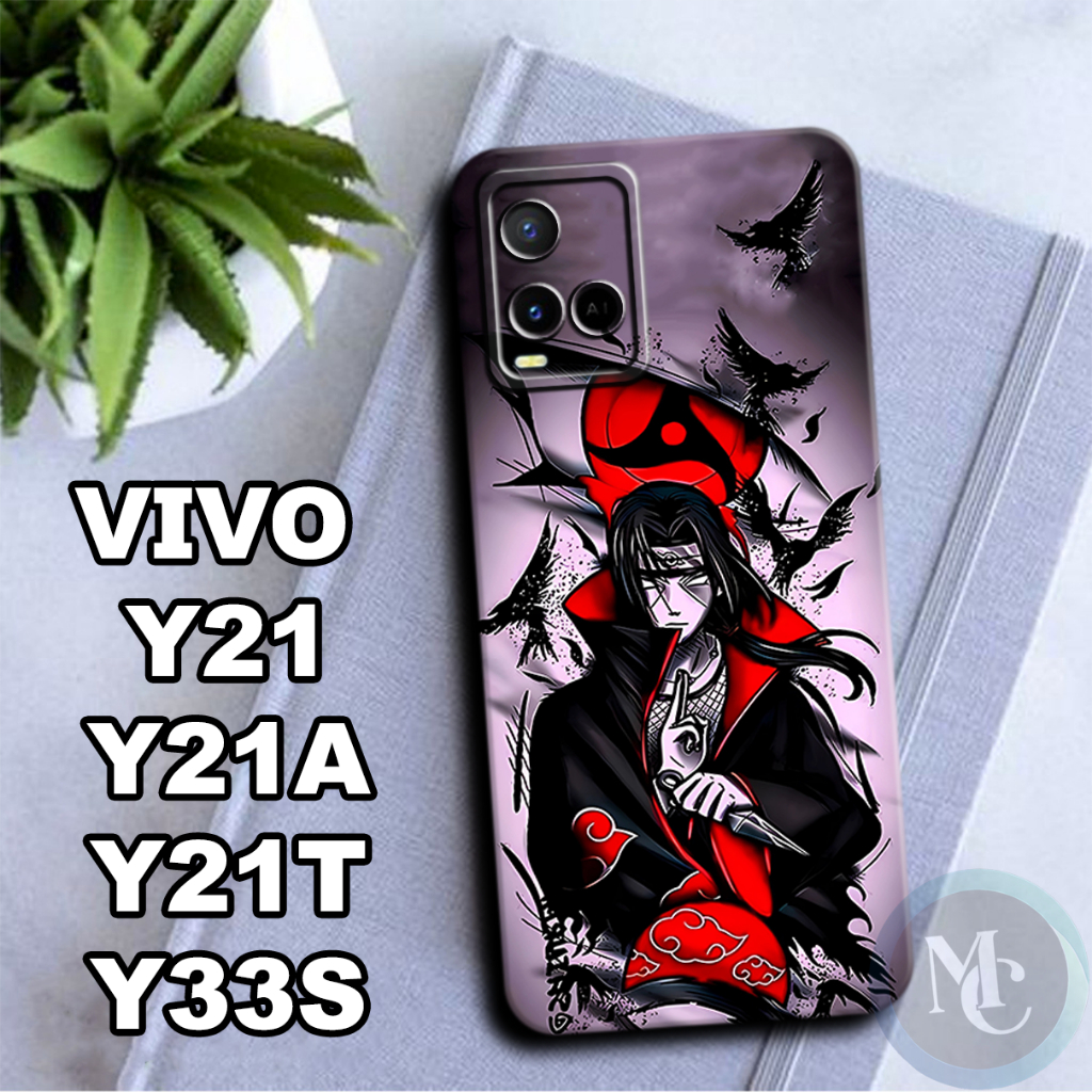 CC10/Softcase karet lentur untuk Vivo Y21,Y21A,Y21T,Y33S/Motif karakter anime naruto/case Vivo Y21/k