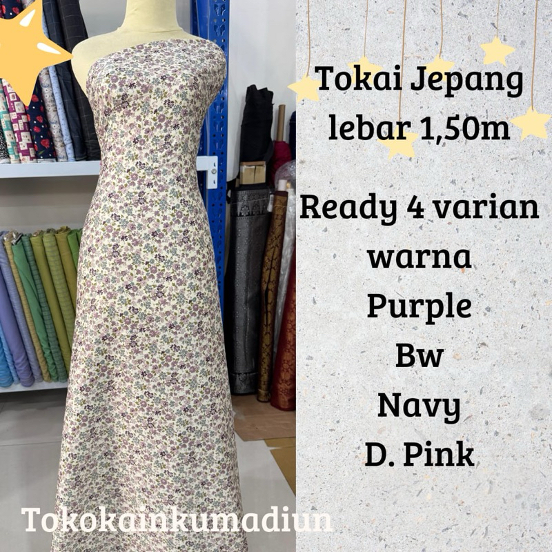 TokoKainkuMadiun// Tokai Jepang lebar 1,50m bahan gamis, dress dan lain lain