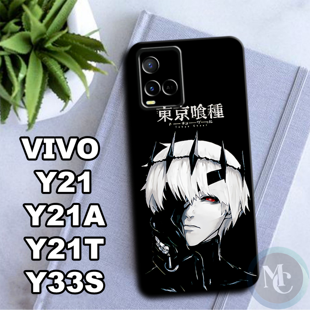 CC11/Softcase karet lentur untuk Vivo Y21,Y21A,Y21T,Y33S/Motif karakter anime/case Vivo Y21/kesing V
