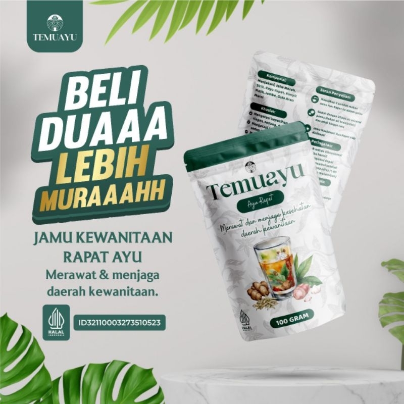 

Temuayu Beli Dua Lebih Murah Minuman Jamu Instan herbal merawat dan menjaga kesehatan daerah kewatinaan - Mengatasi Keputihan - Melancarkan Datang Bulan - Meredakan nyeri kram Datang Bulan dan Menghilangkan Bau Tak Sedap Daerah Kewanitaan