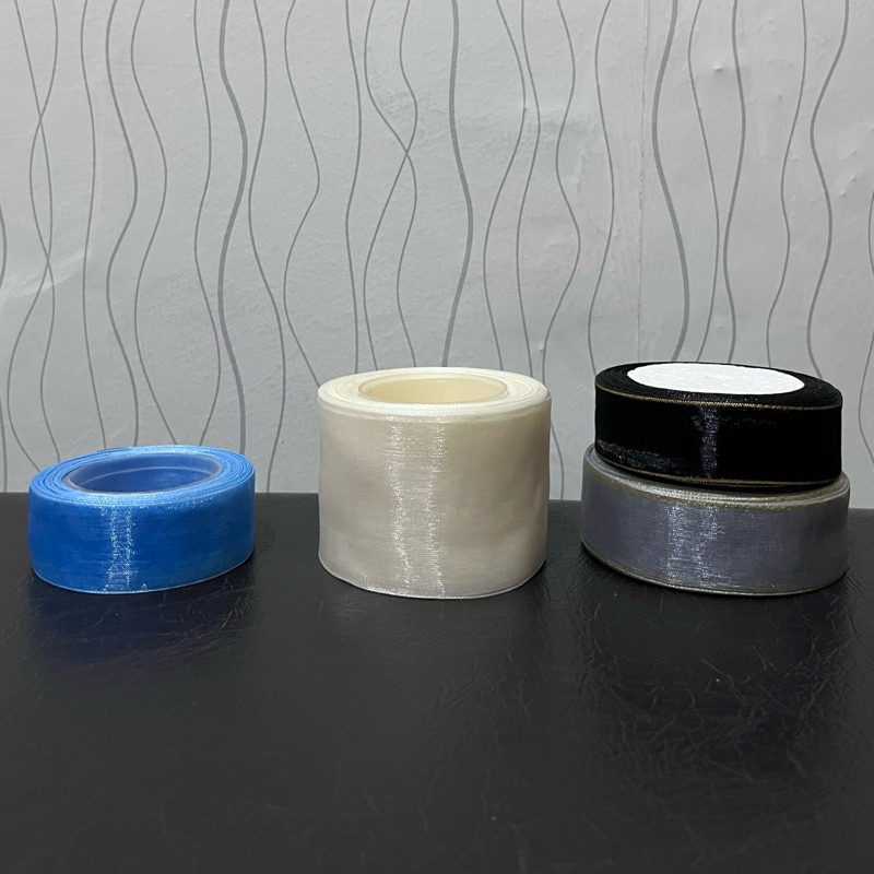 

Pita Organza Sale 1 Inch/2,5 cm 5,5cm pita list emas gold