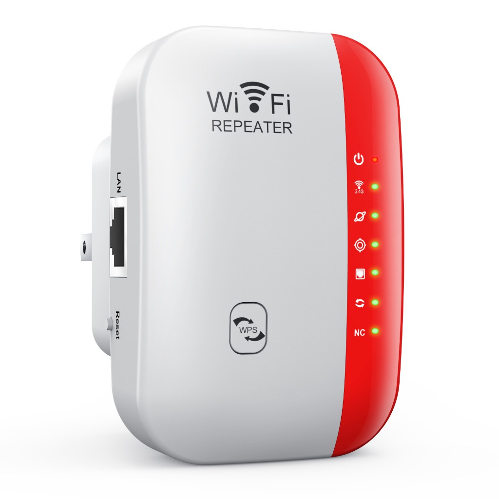 WiFi Repeater 300Mbps WiFi Extender WiFi Amplifier Mini Repeater Jangkauan Ekstensi Sinyal Repeater