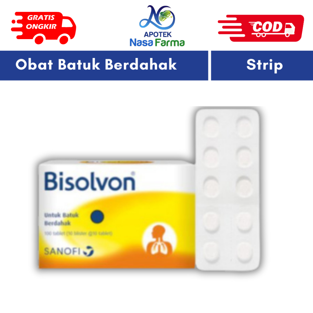 Bisolvon Tablet Isi @10 Tab - Untuk Batuk Berdahak