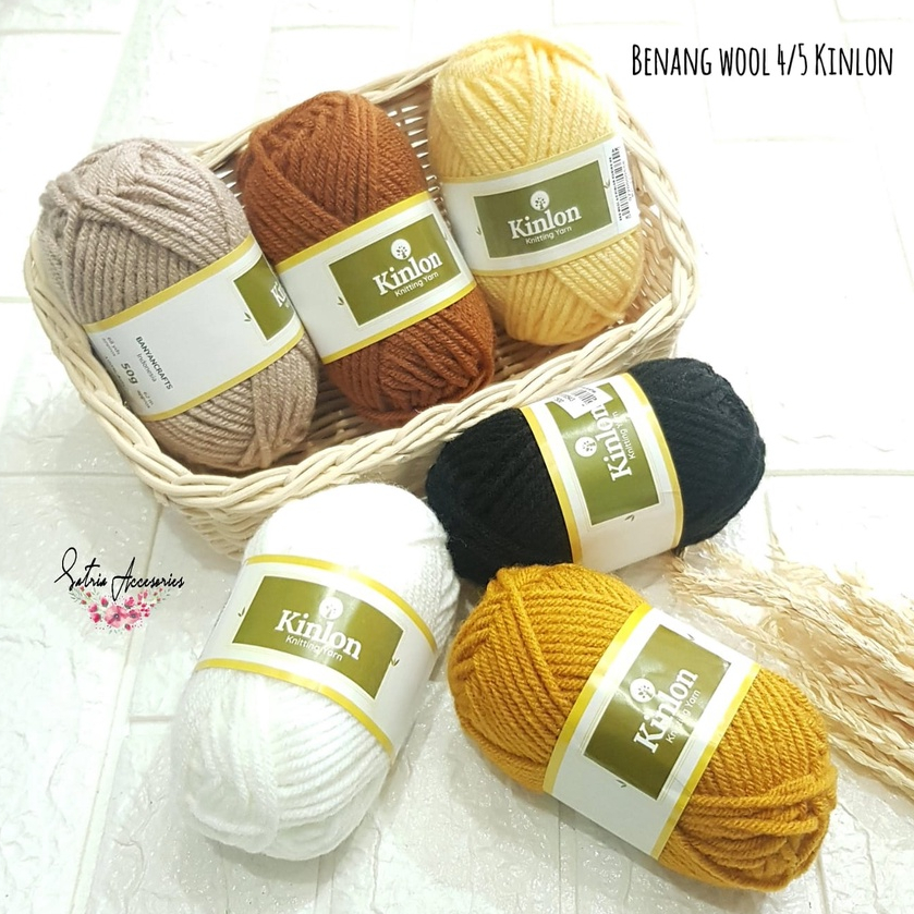 Benang Wool Kinlon Acrylic/Kinlon Knitting Yarn/Benang Rajut Karpet Akrilik Part 4