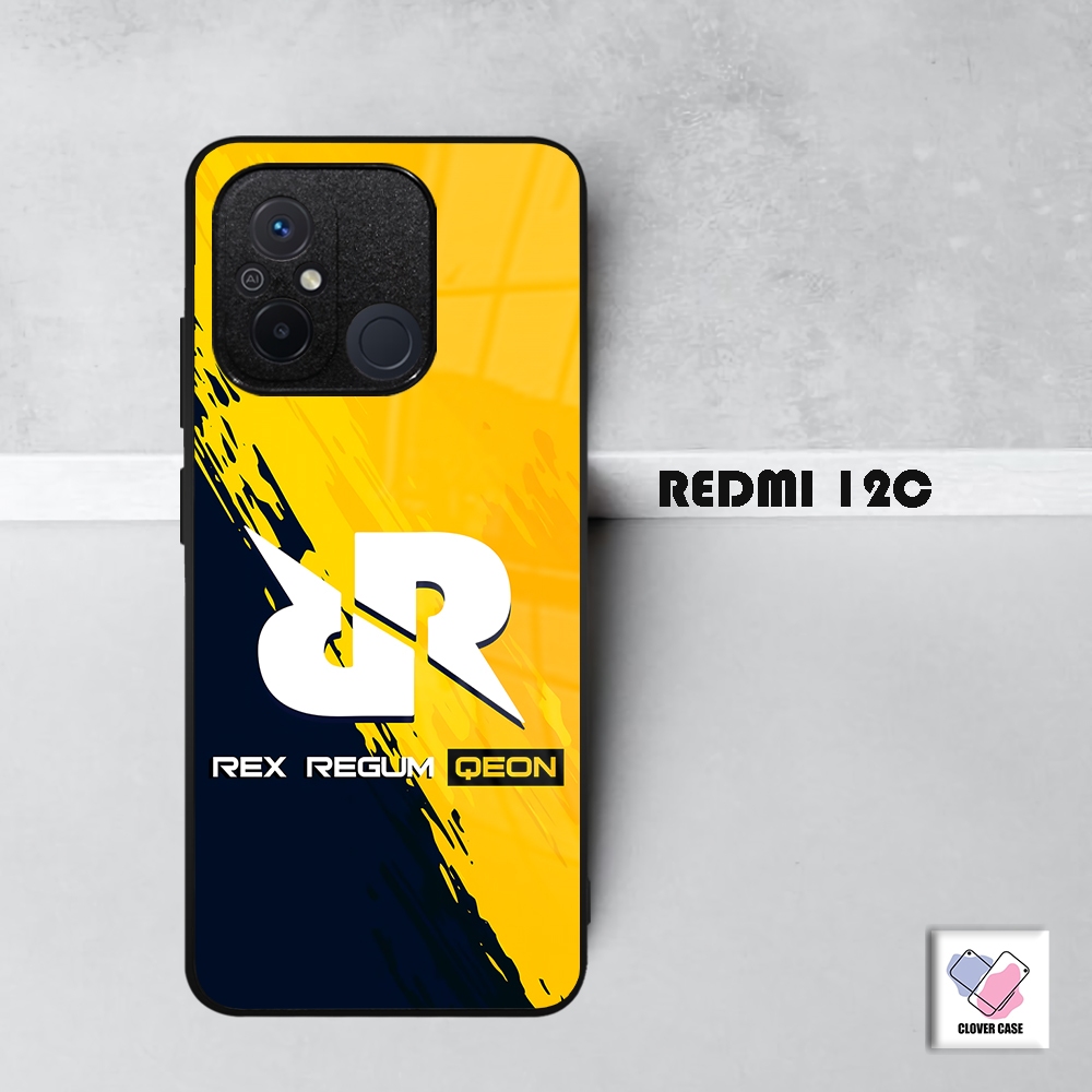[ML11]  Case Glossy Case | REDMI 12C | CASE KEKINIAN LUCU |  Casing Hp Kilau Motif RRQ