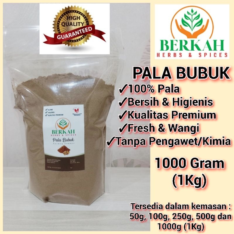 

Pala Bubuk 1000gr 1Kg Nutmeg Powder Kualitas Pilihan