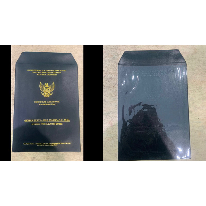 

Kantong Sertifikat, Ijazah Model setengah Belakang Mika Ukuran F4