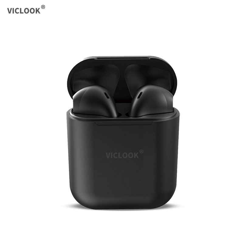 VICLOOK Headset Bluetooth i12 Earphone TWS Wireless Hitam