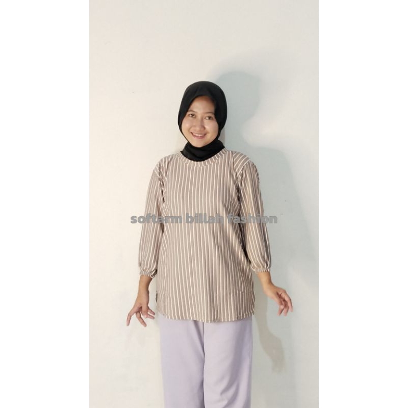 BAJU ATASAN WANITA SALUR KNIT HORNET | ATASAN TUNIK SALUR JUMBO FASHIONABLE KEKINIAN