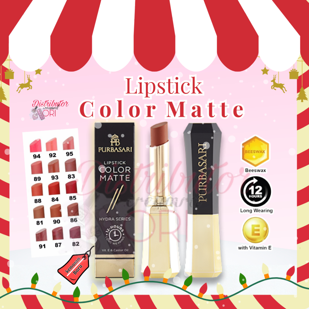 PURBASARI LIP MATTE | PURBASARI Lipstick Color Matte ORIGINAL