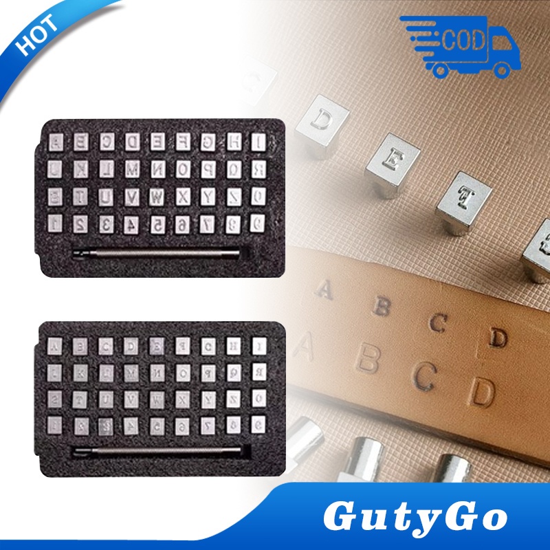 

Alat segel kulit untuk huruf dan angka，Stempel kulit 0-9 angka 26 huruf，Leather number alphabet stamp