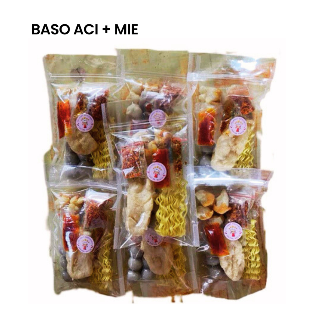 

Baso Aci paket lengkap Mie dan chili oil