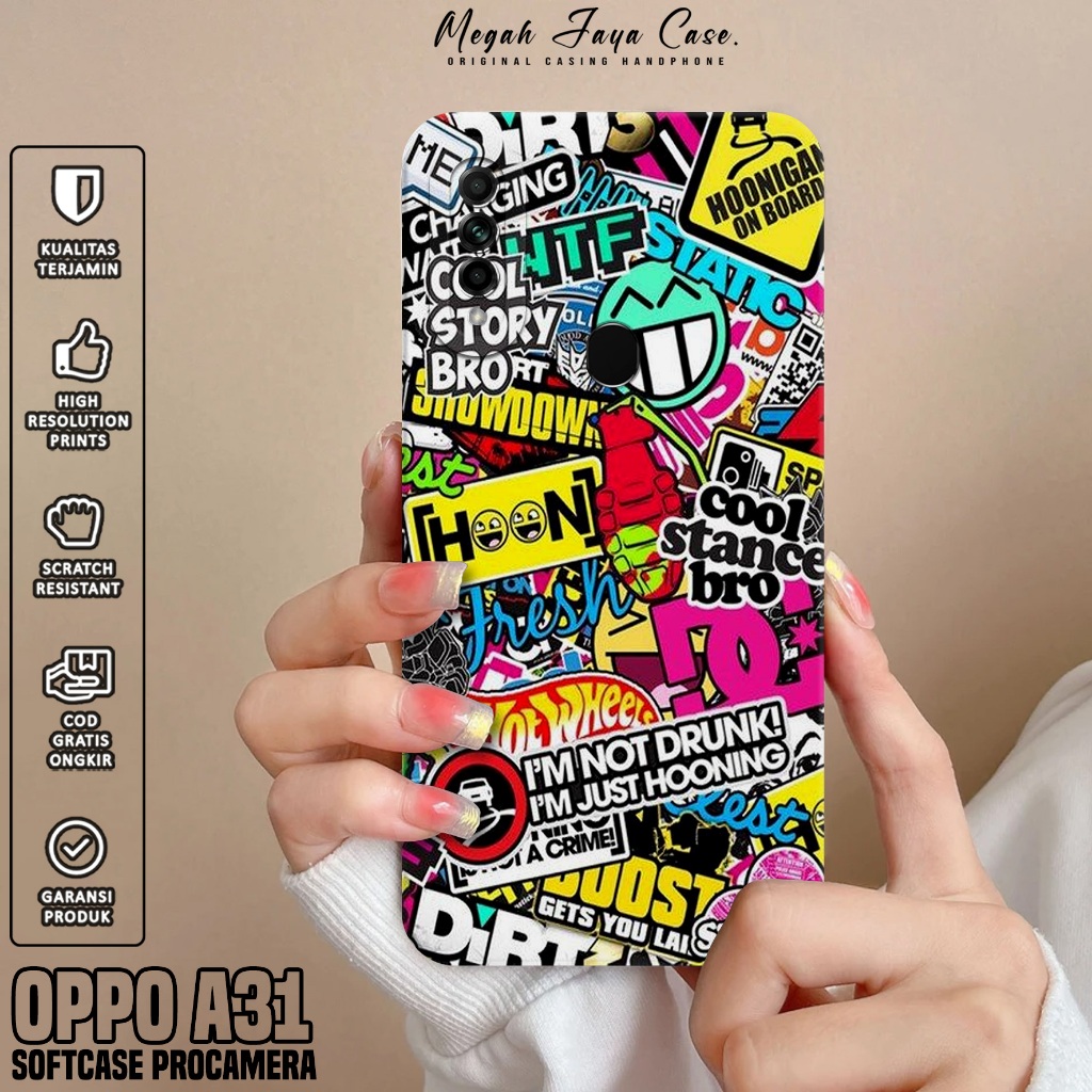 Softcase Hp Oppo A31 - Case Oppo A31 Motif GRAFF - Casing Oppo A31 - Silikon Hp Oppo A31 - Pelindung