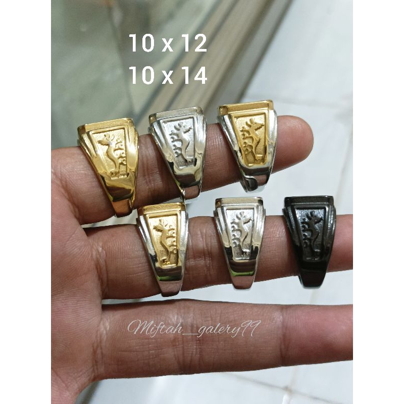 Ring emban cin cin titanium super 10x12 10x14