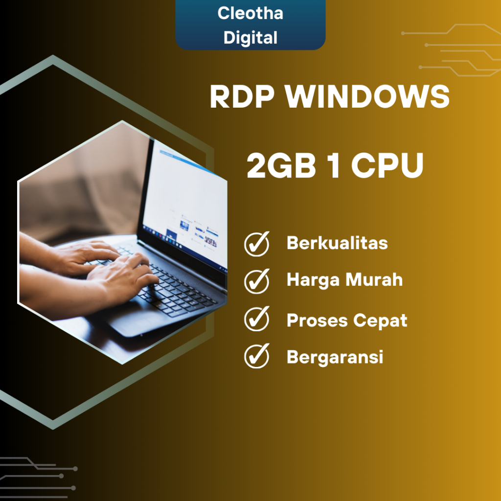 RDP & VPS WINDOWS 2GB/1CPU FULL ADMIN MURAH 30 HARI