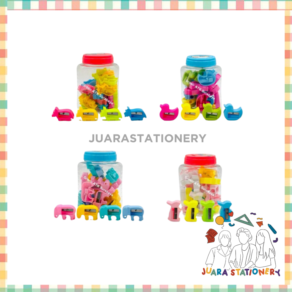 

(598) Rautan Karakter Mini Bentuk/ Serutan Rautan Pinsil Bebek Rumah Kereta Kepiting / Serutan tabung karakter / serutan pensil putar / rautan / rautan pensil / serutan / serutan pensil / rautan putar /orotan pensil putar/Orotan /peruncing pensil