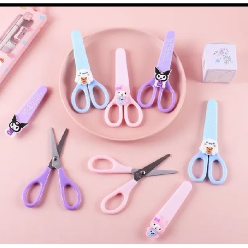 

gunting anak tutup safety Sanrio gunting fancy mini karakter/ scissors kids kuromi cinamoroll