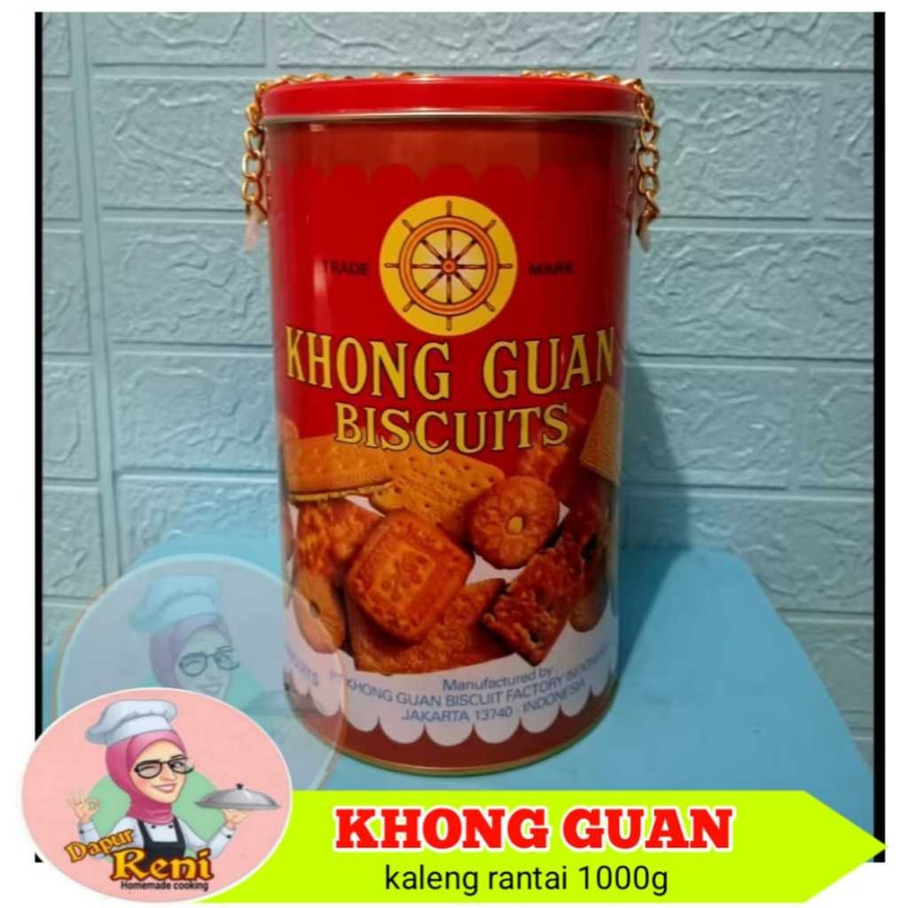 

Khong guan biskuit kemasan kaleng Rantai 1000g