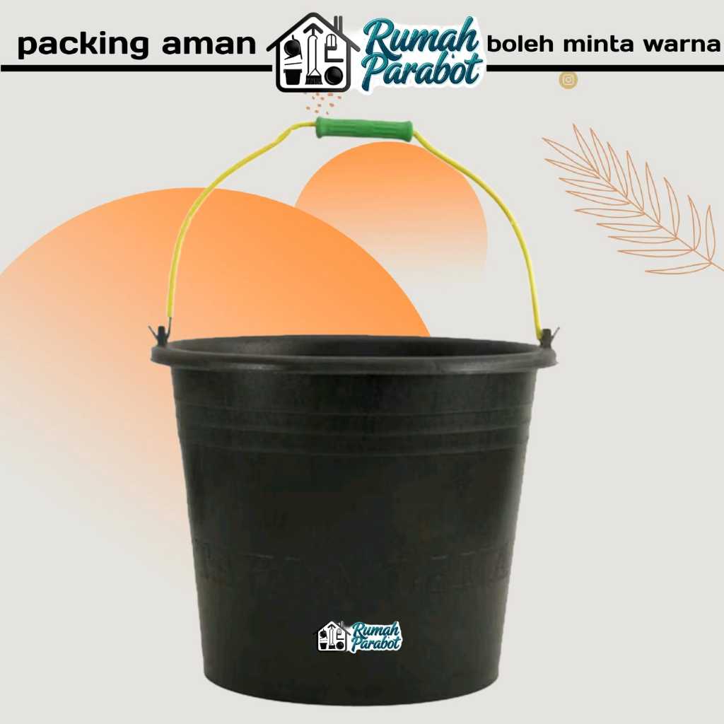 Ember Cor Karet Hitam Anti pecah ukuran 22 besar