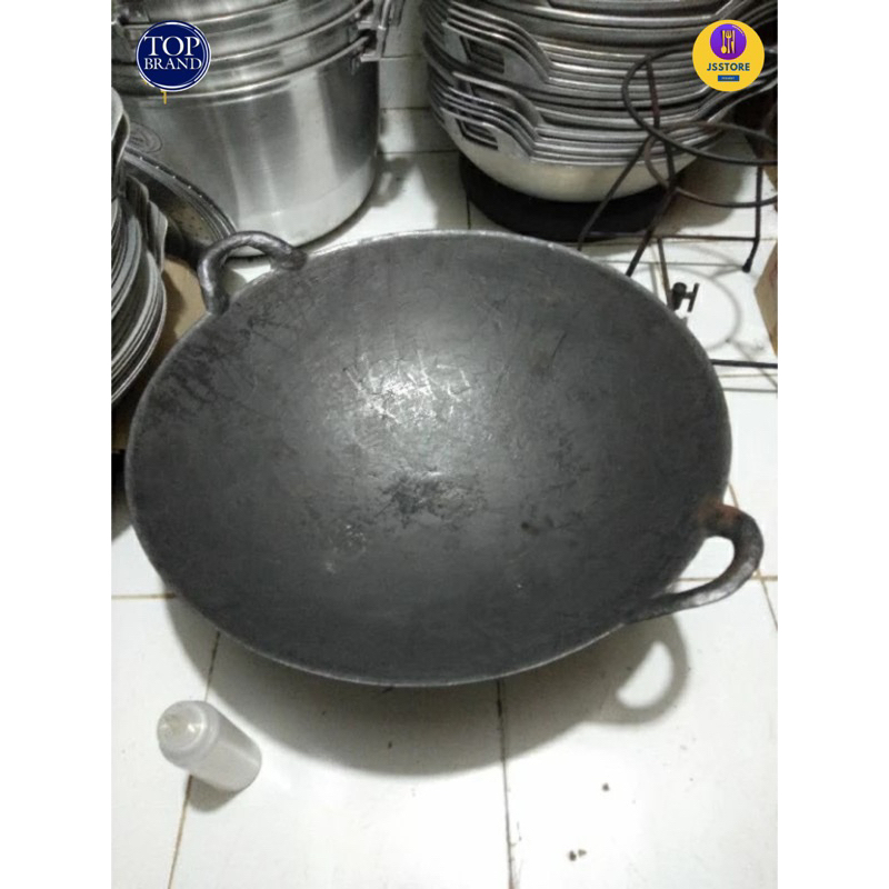 Wajan kuali penggorengan besi cor super tebal No.24 ( 60 cm ) wajan baja