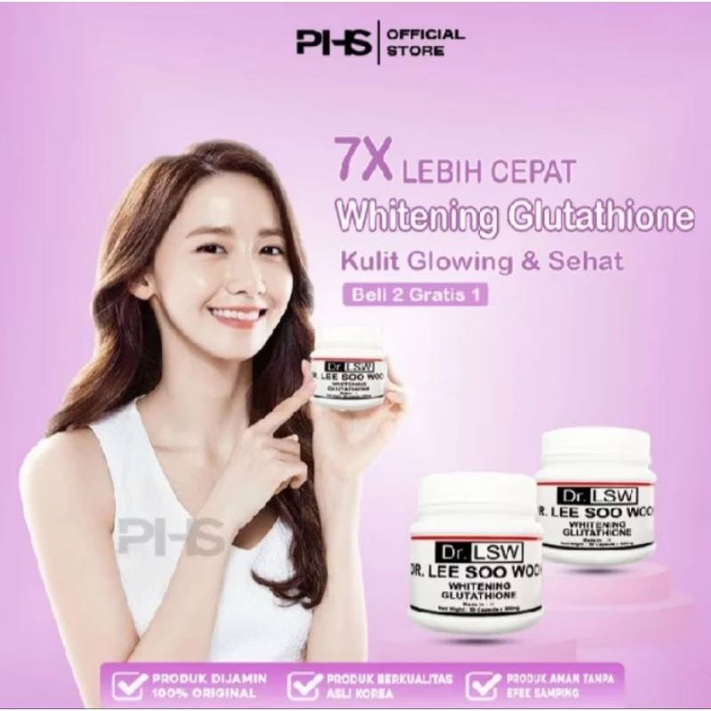 Dr Isw whitening gluthatione [ORIGINAL] kapsul pemutih badan pemutih kulit korea 100% asli