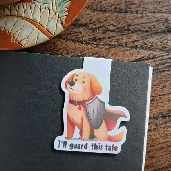 

Pembatas Buku Magnet | Handmade Magnetic Bookmark | I'll Guard This Tale