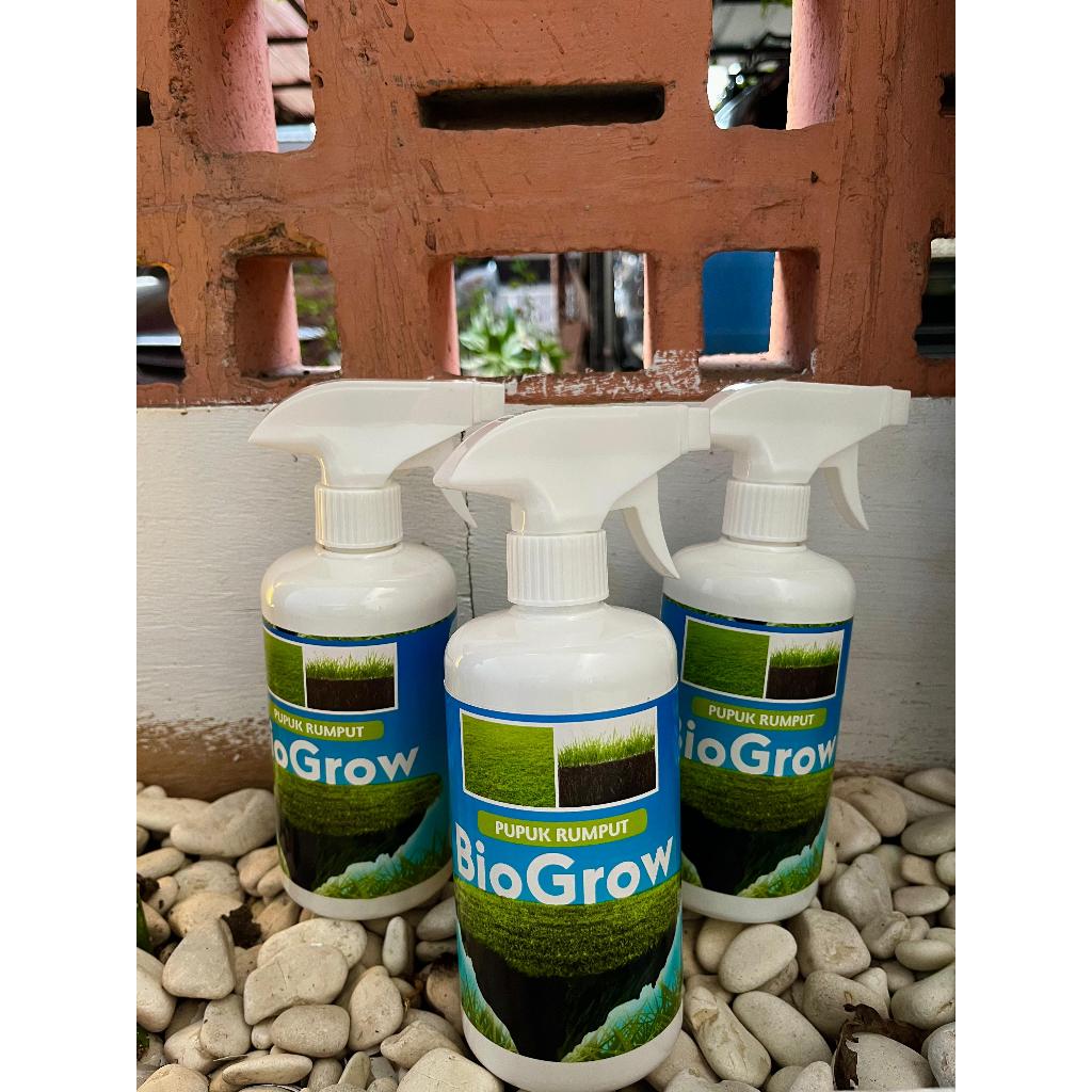 Biogrow Pupuk Rumput, Rumput Jepang, Rumput Gajah Mini, Penyubur, Vitamin Rumput