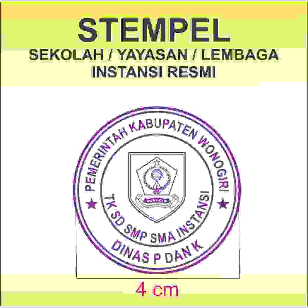 

Stempel Resmi Sekolah Yayasan Madrasah Instansi