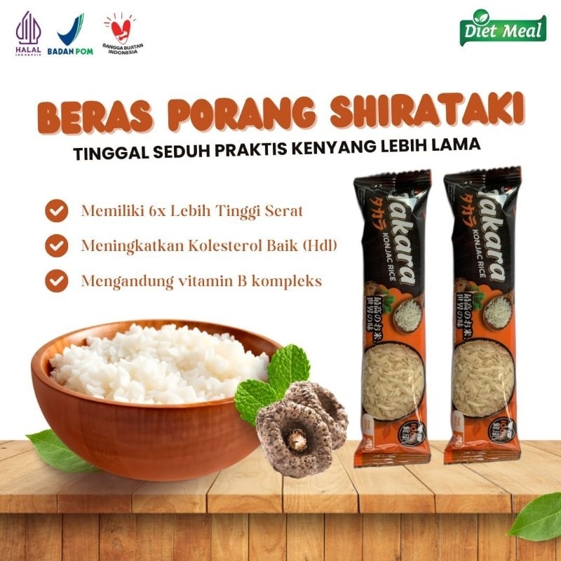 

Beras Porang shirataki TAKARA kemasan 40 gram