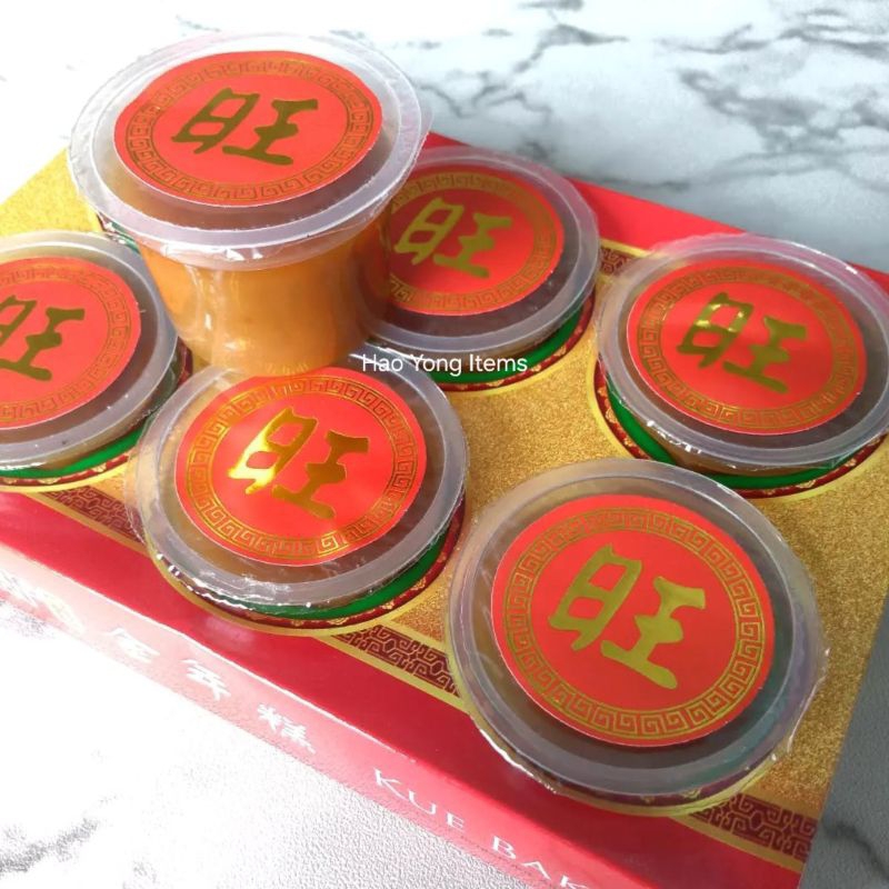 

Kue Bakul Cup Wanglai Isi 6 800g / Kue Keranjang / Kue Bakul Medan / Ti Kue