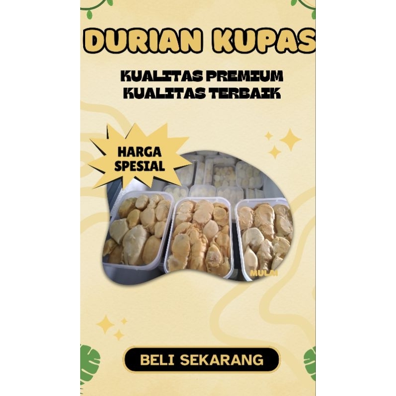 

durian kupas 500 gr