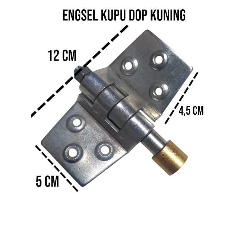 Engsel kupu bawah kuning Engsel kupu kecil roda kuning kupu DOP