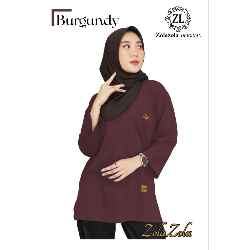Kaos Wanita Oversize Semi Tunik TERBARU ZolaZola Original SIZE M,L,XL,XXL,XXXL Bisa Buat Saragaman