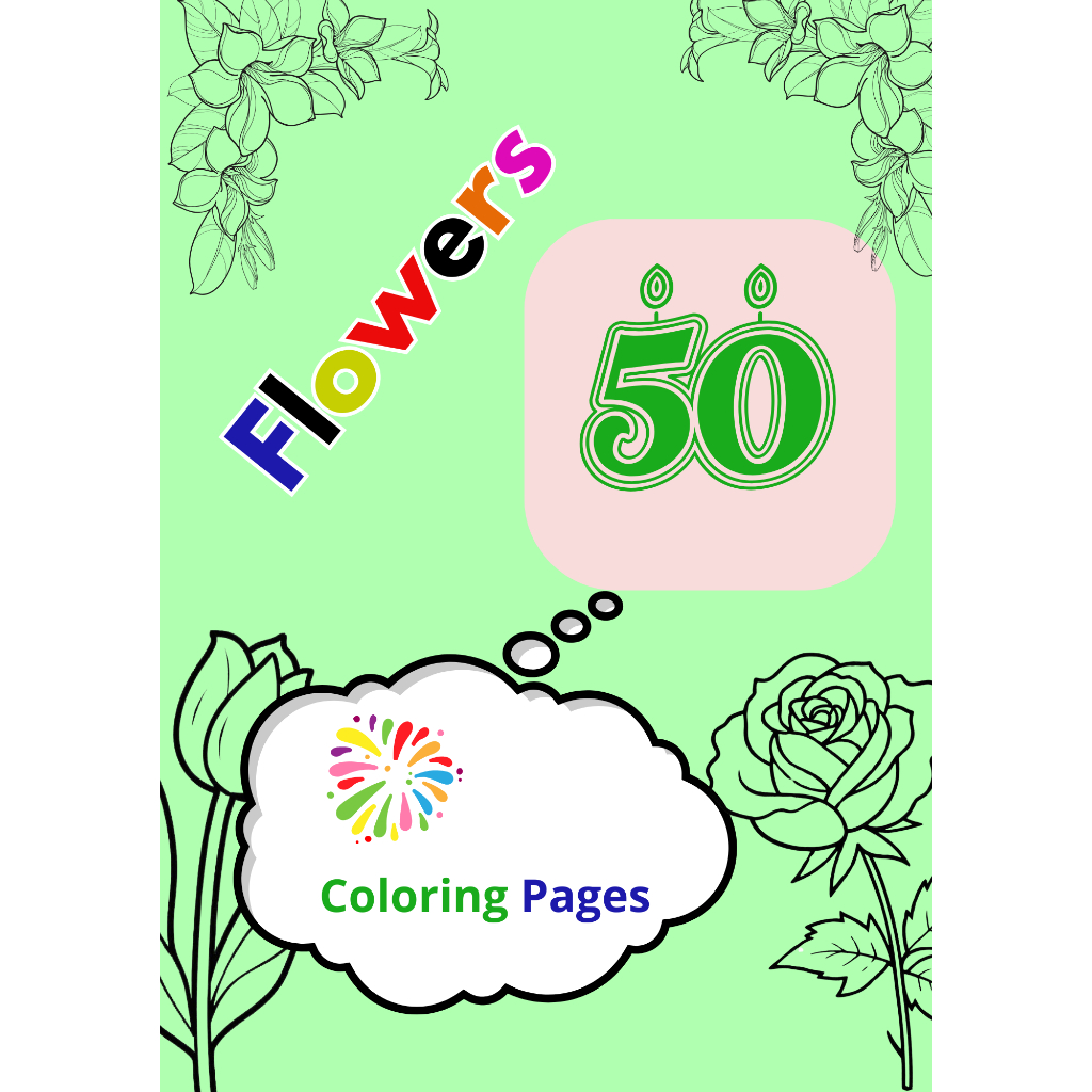 

50-Flower-Coloring Pages-For all