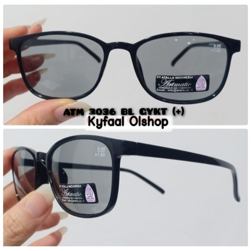 KACAMATA BACA DAN JALAN DOUBLE FUNGSI PLUS RABUN DEKAT LENSA HITAM