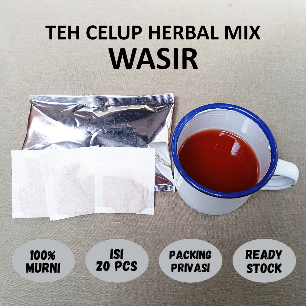 

WASIR AMBEIEN Teh Celup Herbal Mix Jamu Babah Kuya Ramuan Herbal pendarahann setelah buang air besar