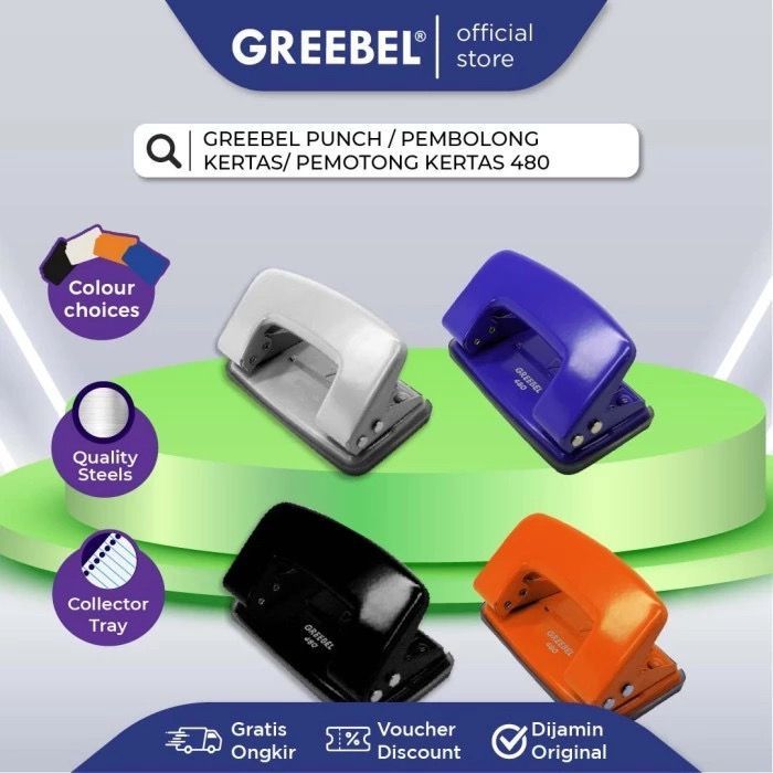 

GREEBEL PUNCH / PEMBOLONG KERTAS/ PEMOTONG KERTAS 480