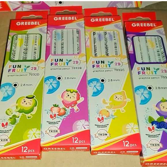 

PENSIL BUAH PENSIL GREEBEL 2B 7032 FUN FRUIT