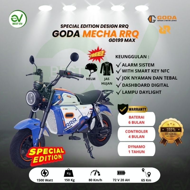 Sepeda Listrik GODA TYPE MECHA RRQ 199 MAX