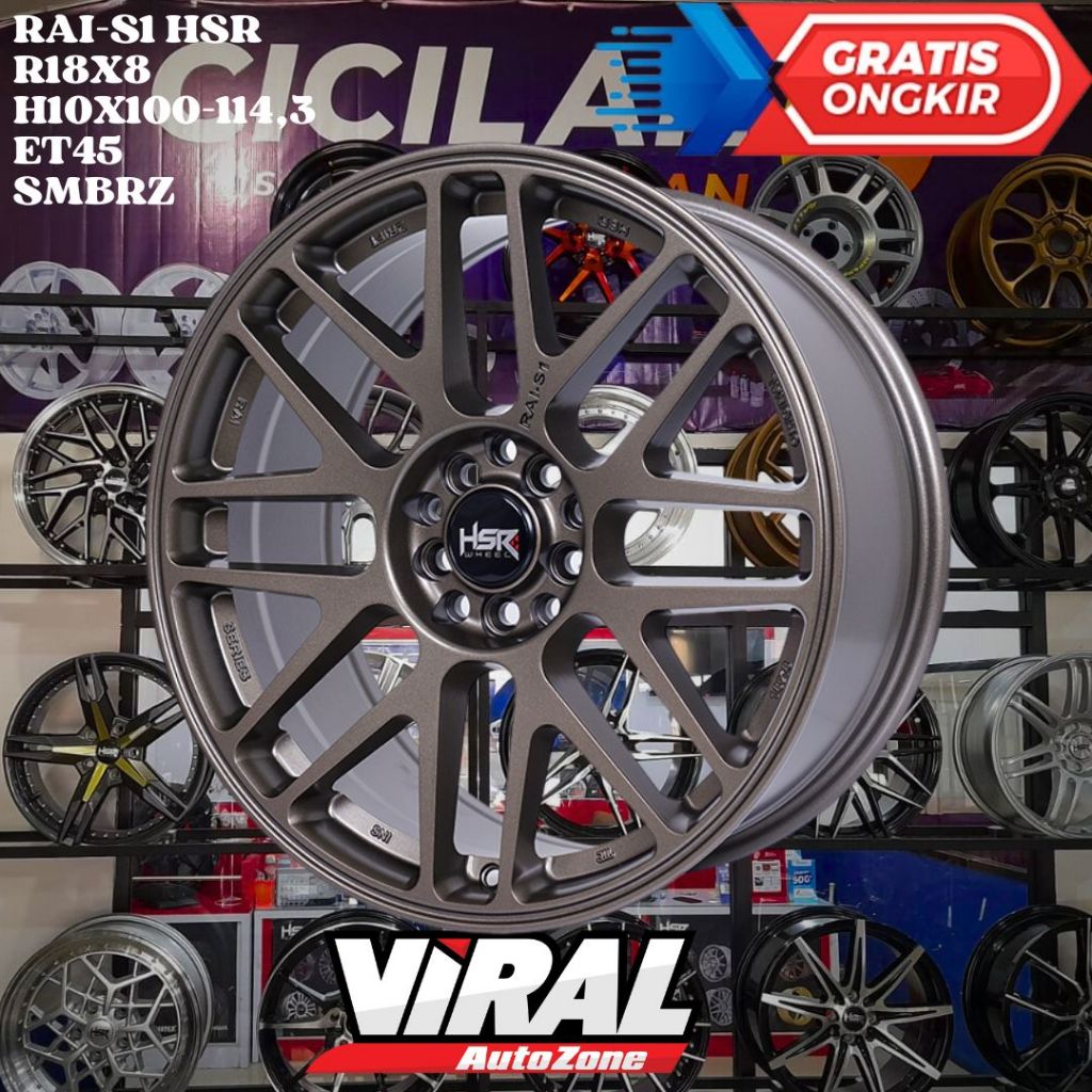 HSR RAI S1 RING 18 R18 UNTUK VELG MOBIL ALTIS , NEW AVANZA , FORESTER , SIENTA