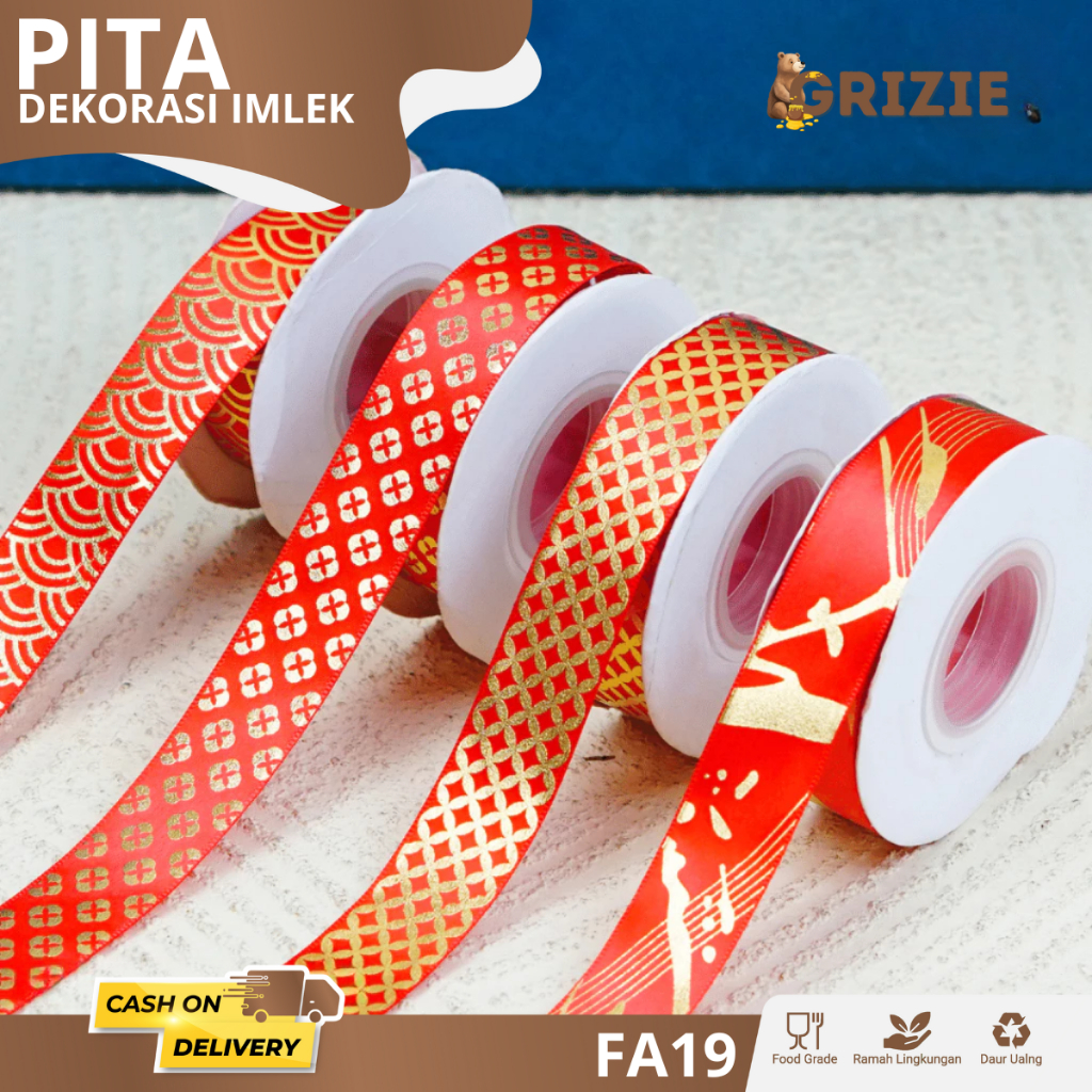 

Pita Hampers Imlek / Pita Hampers Imlek / Pita Souvernir / Pita Kado CNY / Pita satin Imlek Chinese New Year | FA19