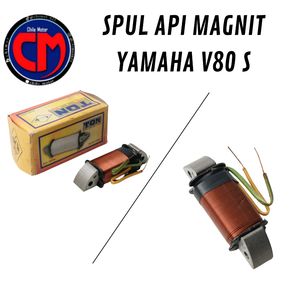 Spull Spul Pengapian Api Epi Magnit Magnet Mahnet Yamaha V80 V 80 Nos